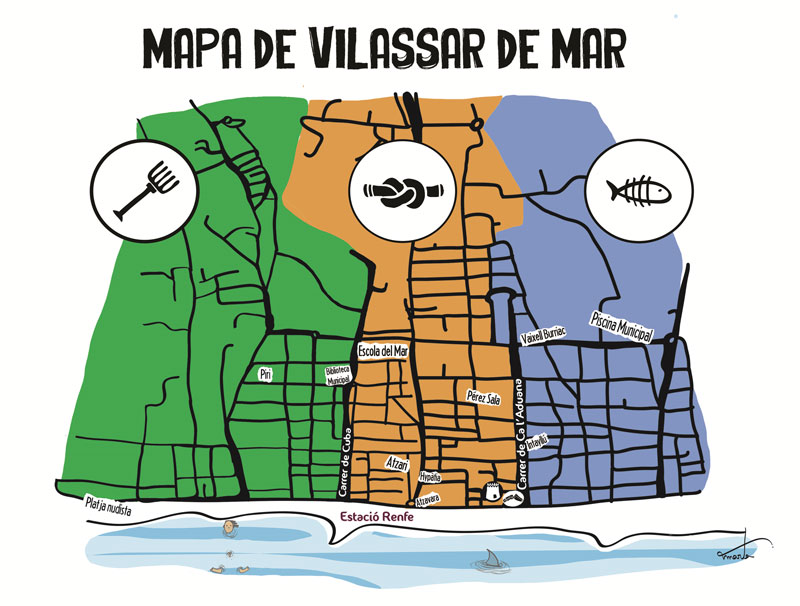 Mapa de La Rierada 2015 de Vilassar de Mar